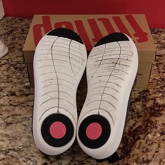 0316 Fitflop Uberknit Slip On Ballerina Shoes - Picture 7 of 8